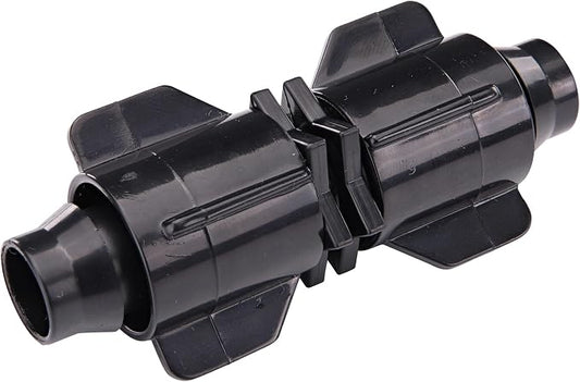 Raindrip S5600UB, Smart Loc Universal Coupling, Drip Irrigation Fitting for 1/2-Inch, 5/8-Inch, & 0.710-Inch Supply Tubing and Dripline, Black
