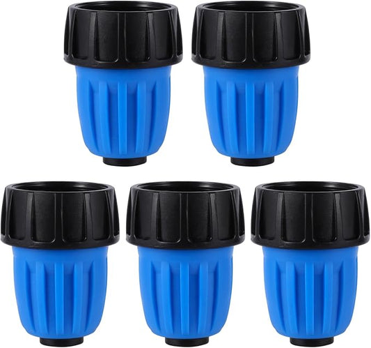5 Pcs Drip Irrigation 3/4" to 1/2" Irrigation Tubing Faucet Adapter,US Standard Irrigation Hose Connector for 1/2 inch Irrigation Tubing & 3/4 Inch Faucet,Garden Hose GHT 3/4 Thread Faucet Adapter