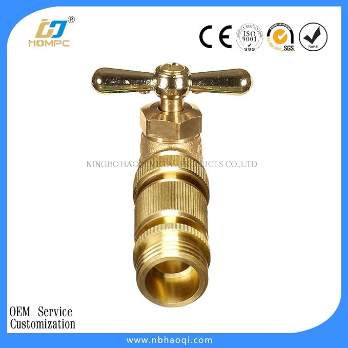 HQMPC Male Garden Hose Quick Connect Solid Brass Quick Connector Garden Hose Fitting Water Hose Connectors 3/4 inch GHT (4 Female+ 4Male)