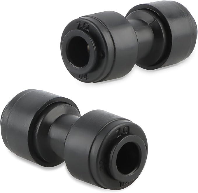 Kalolary 30 PCS Quick Connect 1/4" Drip Irrigation Coupling Fittings, Universal Barbed Coupling Connector for 1/4" Irrigation Tubing Leak Free Fittings for Sprinkler Drip Irrigation Watering System