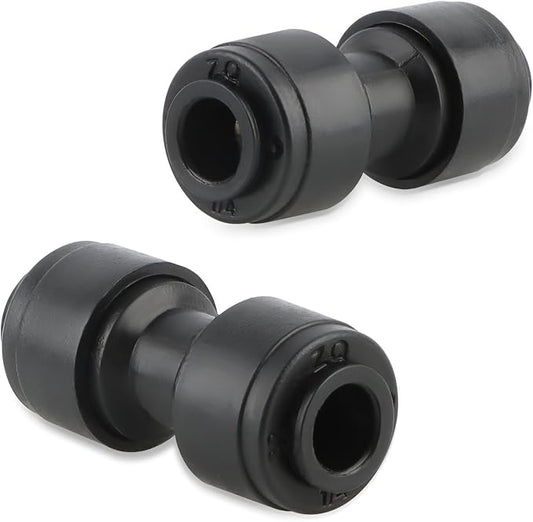 Kalolary 30 PCS Quick Connect 1/4" Drip Irrigation Coupling Fittings, Universal Barbed Coupling Connector for 1/4" Irrigation Tubing Leak Free Fittings for Sprinkler Drip Irrigation Watering System