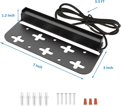 Teekuv 8 Pack 7 Inch Retaining Wall Lights, 5W LED Hardscape Lighting, 12V AC/DC Low Voltage Paver Lights Outdoor, Waterproof 2700K Soft White Landscape Lighting for Walls Patio Yard, ETL