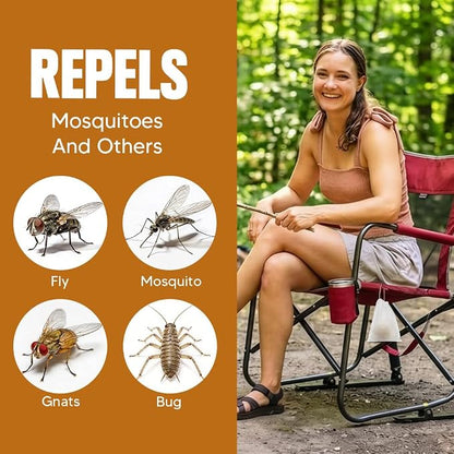 AUDQQM Mosquito Repellent Outdoor Patio, Mosquito Balls Indoor, Mosquitoes for Yard, Keep Mosquitoes Away for Room/Porch/Camping, Effective for 60 Days-12P