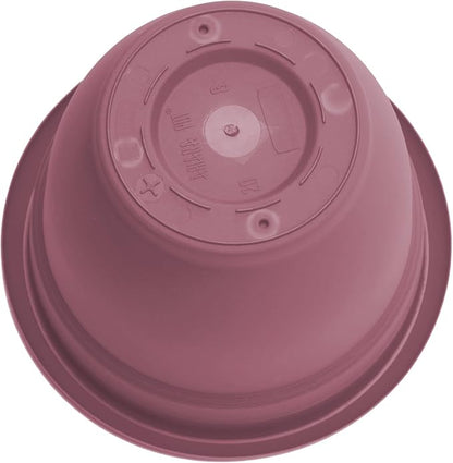 Bloem Ariana 12" Plastic Self-Watering Planter, Dusty Rose, 2-Pack | Self-watering disk at the bottom of each pot that acts as a water wick and reservoir for optimal plant health