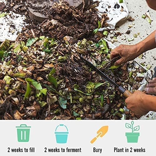 TeraGanix TCM Premium Bokashi Bran Bulk, Compost Accelerator, Rice Bran Mix, Odor Eliminator, Bokashi Compost Starter for Kitchen Compost Bin & Soil (22 Lb)