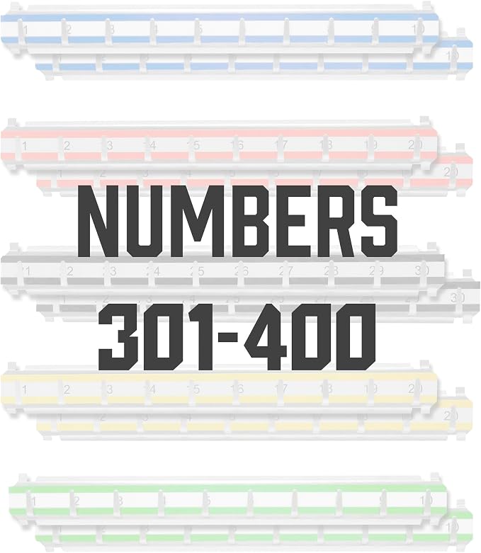 Barska Labeled Key Shelves with 301-400 Numbered Hooks for Key Cabinets