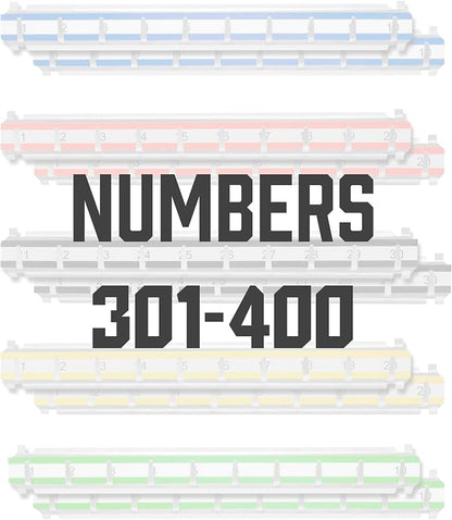 Barska Labeled Key Shelves with 301-400 Numbered Hooks for Key Cabinets
