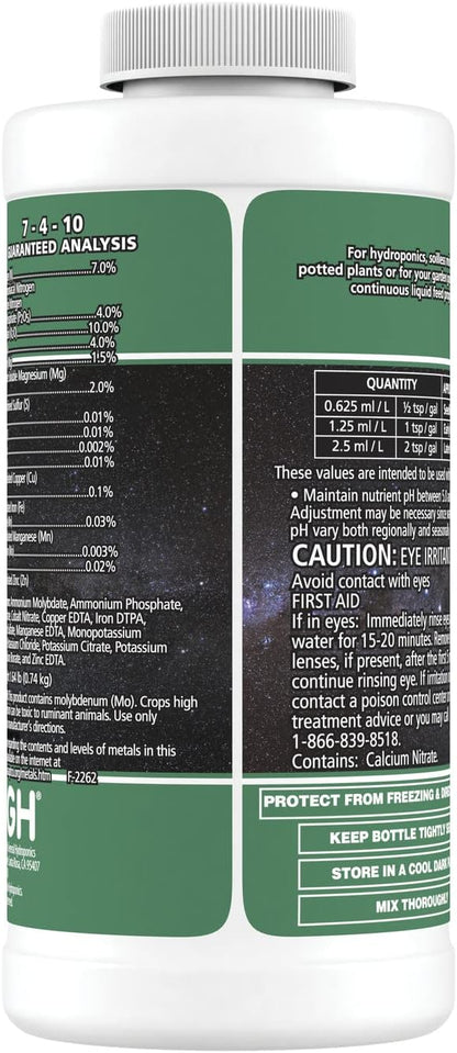 General Hydroponics GH1621 FloraNova Grow-1 Pint Fertilizer