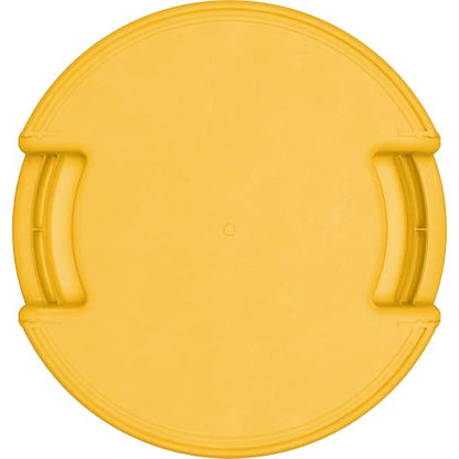 SPARTA Bronco Waste Container Trash Container, Round Trash Bin for Disposal, 10 Gallons, Yellow, (Pack of 6)