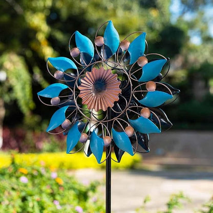Stargarden Metal Wind Spinner, 13.7" Dia Outdoor Wind Spinners | Kinetic Garden Art & Outdoor Decoration for Yard