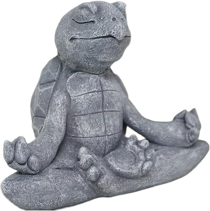 Meditating Turtle Statue Buddha, Zen Turtle, Zen Garden Turtle Figurines for Home and Garden Decor, Turtle Decorations Gift Ideas for Desk Office Bedroom Outdoor Yard Lawn (Turtle)