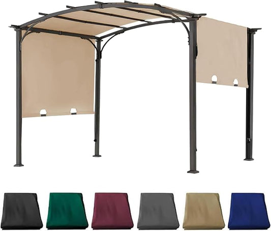85''x 208'' Universal Replacement Pergola Cover for Pergola L-PG080PST and Other Same Size of Pergolas, (Light Beige)