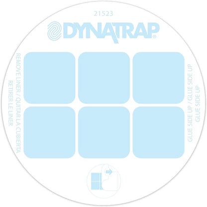 Dynatrap Official Replacement StickyTech Glue Cards for Dynatrap DT152 Indoor Insect Trap and Killer – Catches and Kills Fruit Flies, Gnats, Moths, Mosquitoes & Other Flying Insects, 21523 - 12 Pack