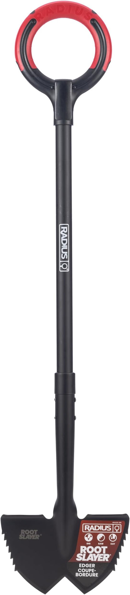Root Slayer RS226 Serrated Garden Edger, Black