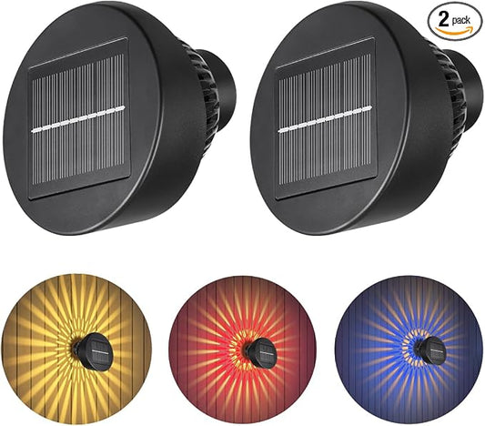 Vangue Solar Lights Outdoor Garden, 2025 New Dynamic Running Light, IP65 Waterproof Dual-Mode Solar Powered Outdoor Lights for Pathway Lawn Patio Yard Landscape Driveway (2)