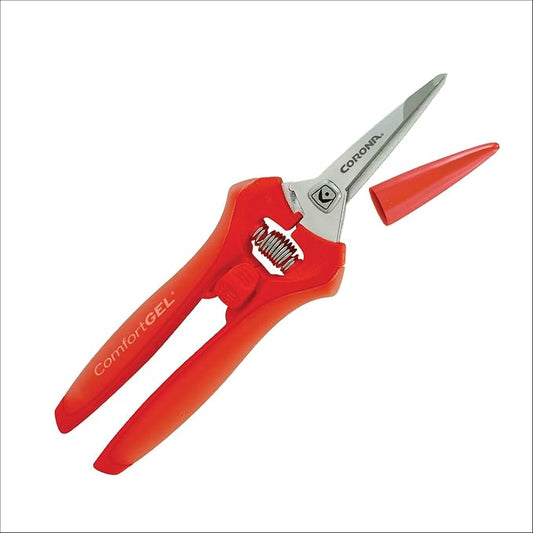 Corona FS 3214D ComfortGEL Leaf & Stem Micro Snips, Orange (Pack of 6)