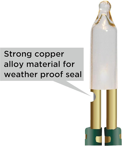 Brite Star 35 Lt Straight Line Lights, Clear, Green Wire