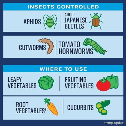 BioAdvanced Tomato & Vegetable Pest Control and Insect Killer, 32-Ounce, Hose Spray, Bug Spray for Plants