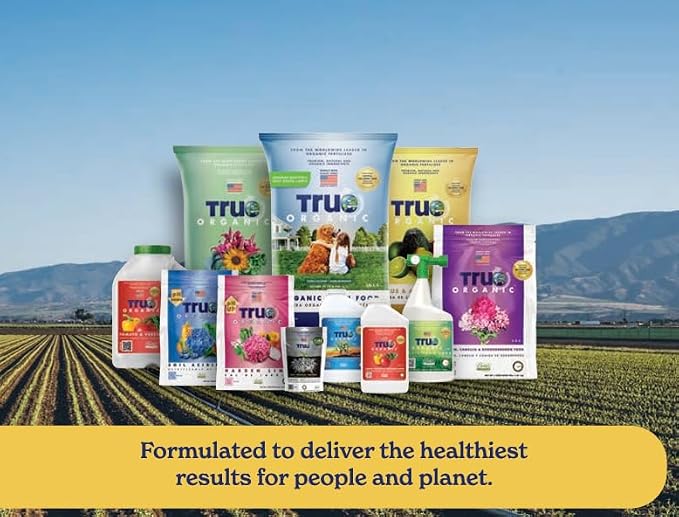 True Organic All Purpose Plant Food – Organic Fertilizer for Fruits, Vegetables, Flowers, and Herbs – 4.5lb Jug Covers 97 sq. ft.- Case of 6