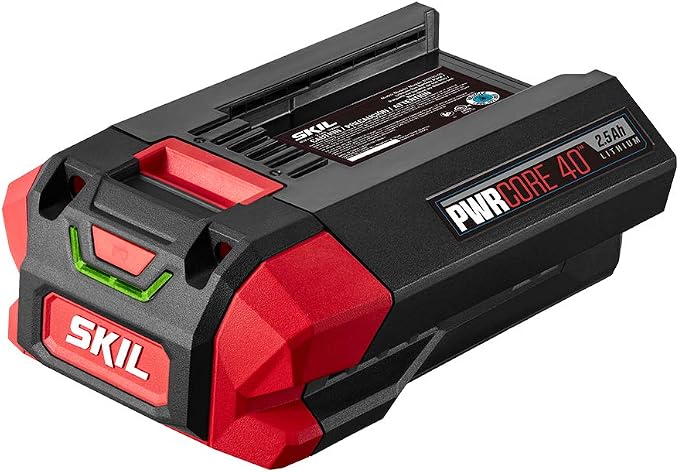 SKIL PWR CORE 40 Brushless 40V 530 CFM Cordless Leaf Blower Kit, Variable Speed with Power Boost & BY8705-00 PWRCore 40 2.5Ah 40V Lithium Battery