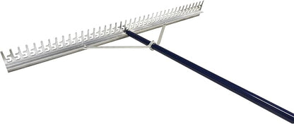 Extreme Max 3005.4236 48" Commercial-Grade Screening Rake for Beach and Lawn Care with 66" Handle
