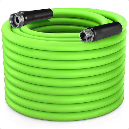 Heavy Duty Garden Hose 5/8 Inch x 200ft - Kink Resistant Lightweight Hybrid Hose, Leak Proof Rustproof Water Hose for Outdoor Watering