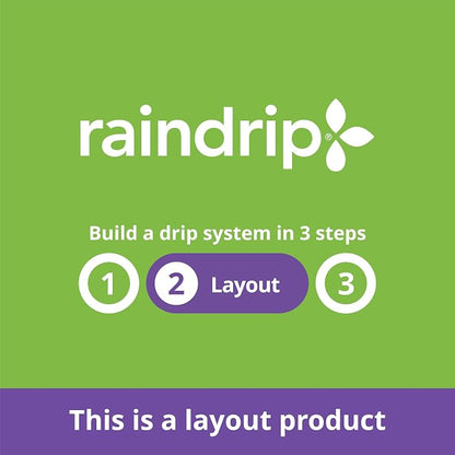 Raindrip R255DT 1/4-Inch Drip Irrigation Supply Tubing, 50 Foot, for Drip Irrigation, Drip_Emitters, Irrigation_Parts, Systems, White Polyethylene (Pack of 10)
