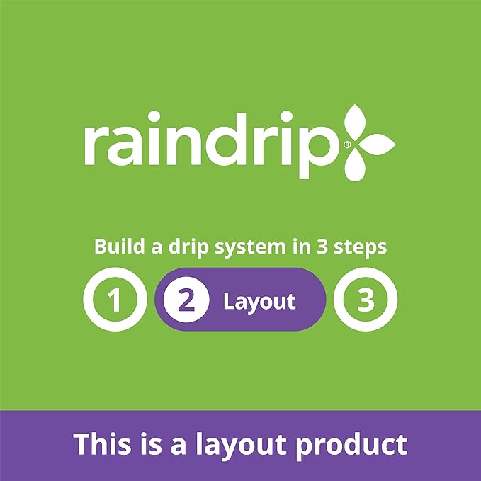 Raindrip 016010T 1/4-Inch Drip Irrigation Supply Tubing, 100-Foot., for Drip Irrigation, Drip Emitters, Irrigation Parts, Systems, Black Polyethylene