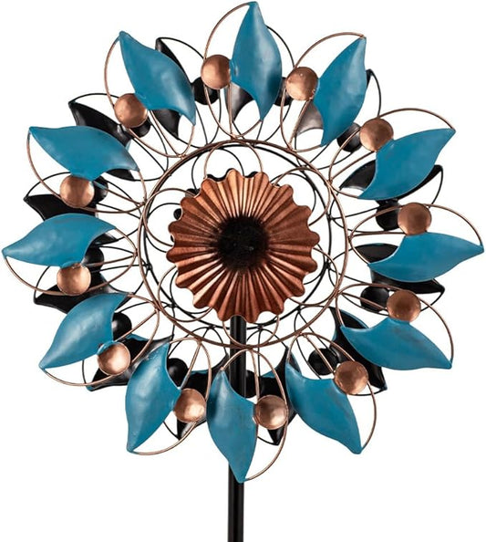 Stargarden Metal Wind Spinner, 13.7" Dia Outdoor Wind Spinners | Kinetic Garden Art & Outdoor Decoration for Yard