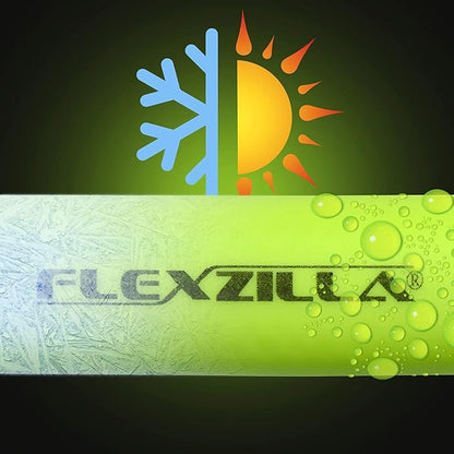Flexzilla Air Hose with ColorConnex Industrial Type D Coupler and Plug, Heavy Duty, Lightweight, Hybrid, ZillaGreen - HFZ1450YW2-D, 50ft (Pack of 10)