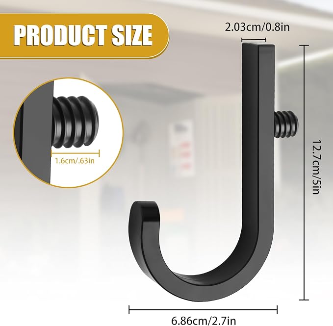 Storage Shed Hooks for Suncast/Craftsmen Resin Storage Shed 4 Pcs J-Hook