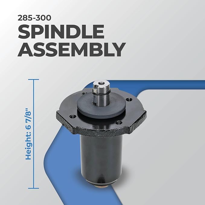 Stens 285-300 Mower Spindle Assembly, Fits Zero Turn Lawn Mower and Lawn Sweeper Tow Behind Machines, Replacement for Ariens and Gravely Mower Parts, 6.7/8 Inches, Black