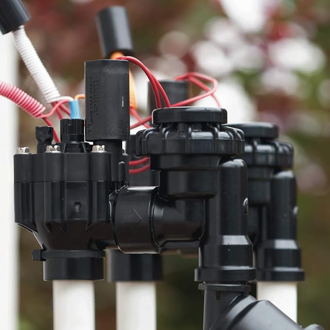 Hunter 1" Anti Siphon Irrigation Valve, Sprinkler Valve with Backflow Preventer, Flow Control, 24V Solenoid, Fits Lawn Sprinkler and Drip Irrigation Systems (PGV-101-ASV) No Size (Pack of 5)