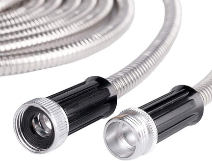 Beaulife Metal Short Garden Hose 5ft Connectors, Drainage Hose for Dehumidifier Small Water Hose Extension High Pressure Bib Reel Extender, Drinking Water Hose for RV Outdoor