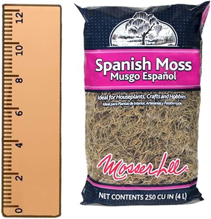 Mosser Lee ML0560 Spanish Moss, 250 Cubic Inches (Pack of 8)