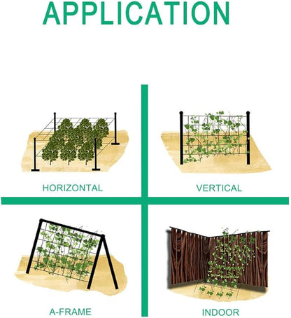 Heavy Duty Trellis Netting Roll - 59''x328' Plastic Plant Trellis Net for Climbing Plants