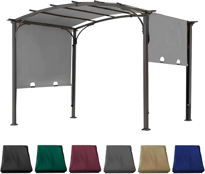85''x 208'' Universal Replacement Pergola Cover for Pergola L-PG080PST and Other Same Size of Pergolas, (Gray)