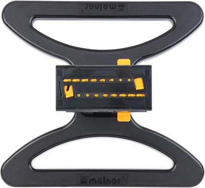 Melnor 65131AMZ MiniMax Turbo Oscillator Sprinkler, 4000 sq. ft., 4-Way Adjustable, Quick Connect Bundle, Black, Yellow (Pack of 12)