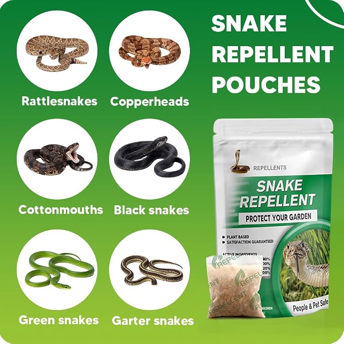 Snake Repellent for Yard, Snake Away, Keep Backyard Snake Away, 5P