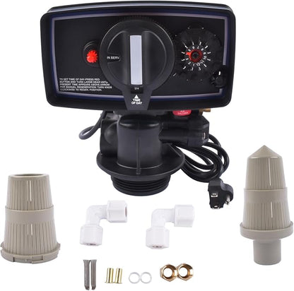 110V 5600 Water Softener 12 Day Control Timer Valve for Water Filter Softener Resin Tanks 9''-11' Diameter Timed Water Softener Control Valve