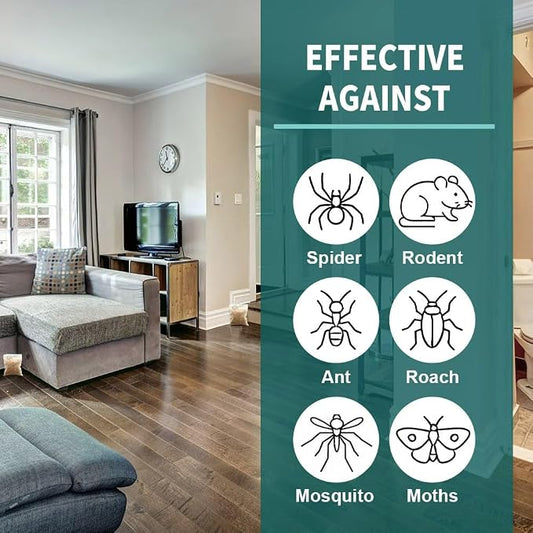 Pest Repellent, Rodent Repellent Indoor, Spider Repellent Indoor, Mouse Repellent Outdoor, Mice Repellent Indoor, Naturally Repel Rats, Mouse, Ants, Roach, Natural Ingredient -12 Packs