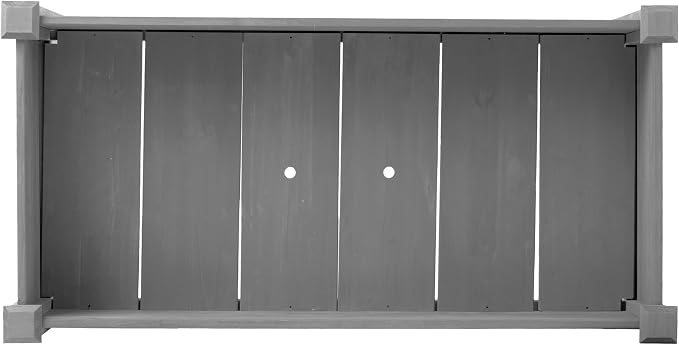Raised Garden Bed with Legs Elevated Wooden Planter Box for Backyard Patio Balcony Deep Grow Box for Vegetables Flowers Fruits & Herbs (Grey, 48x24x30in)