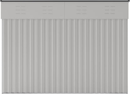 YOPTO 4×8 FT Outdoor Metal Storage Shed,Heavy-Duty Lean to Storage Shed with Lockable Single Side Hinge Door,Waterproof Metal Storage Tool House W/Sloping Roof,Air Vent&Protect Film,for Backyard,White