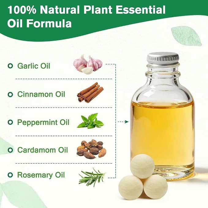 10PCS Effective Deer & Rabbit Repellent Balls, Long Lasting Deer Repellent for Plants, Deer Away Rabbit Repellent for Garden Yard Lawn Vegetable and More, Natural Deer Repellent Balls Safe for Pet Kid