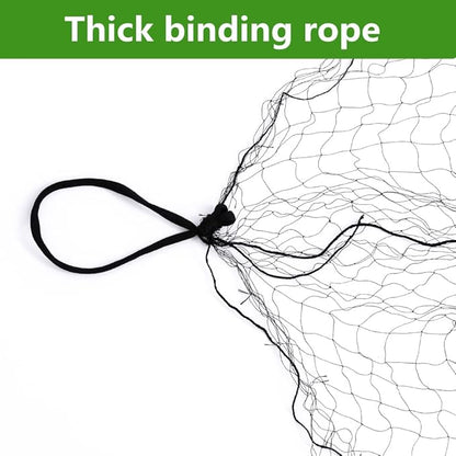 Mist Net Deep Pockets Nylon 110/2D 15mm Mesh Size Bird Netting,Invisible Net,Anti Wind System,Airport Bird Prevention (10x10 ft)