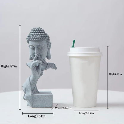 Buddha Statue for Home Decor,Meditation Figurine Indoor and Outdoor Use,Buddhist Yoga Zen Decor,Little Buddha Statue for Garden,Altar, Prayer, Juzu, Yoga, Desktop Decor Sculpture