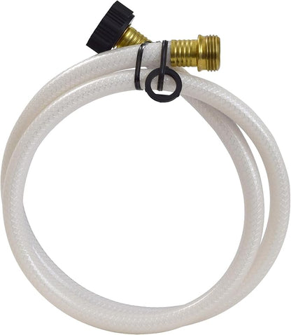 Valterra AquaFresh High Pressure Drinking Water Hose, Water Hose Hookup for RV - 1/2" x 4', White