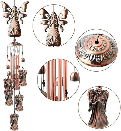 Angle Wind Chimes Copper Alloy for Outdoor Decorations Garden Yard Trees Or As A Good Gift for Family Friends Colleague