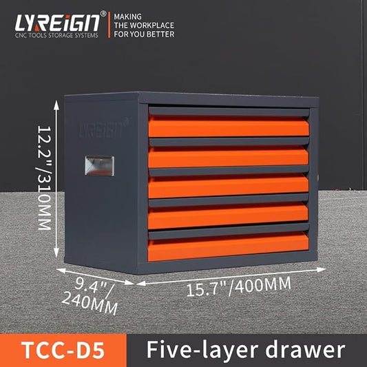 Drill Bit Dispenser Cabinet, Thread milling Cutter Dispenser Organizer Cabinet, Stackable Drill Bit Storage for Jobber Length Wire Gauge Size (1/16" to 1/2")