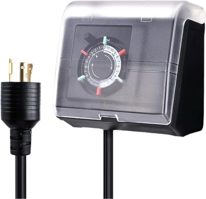 Mechanical Pool Pump Timer,NEMA L5-20R Plug-in Timer